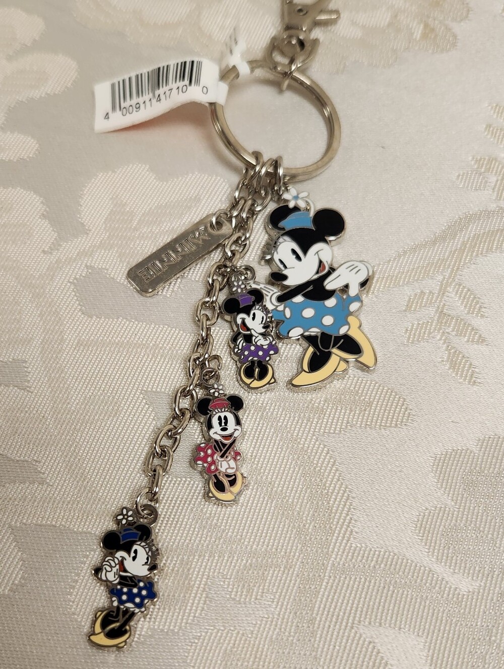 Disney Parks Minnie Mouse Classic Charms Keychain